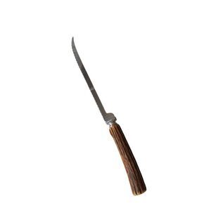 Made in the USA ,antler handle carving knife